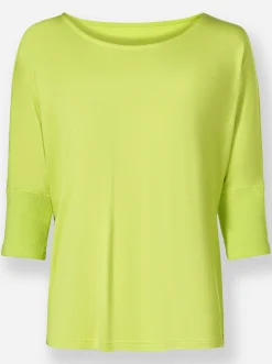 3/4-Arm-Shirt mit Fledermaus-Ärmeln