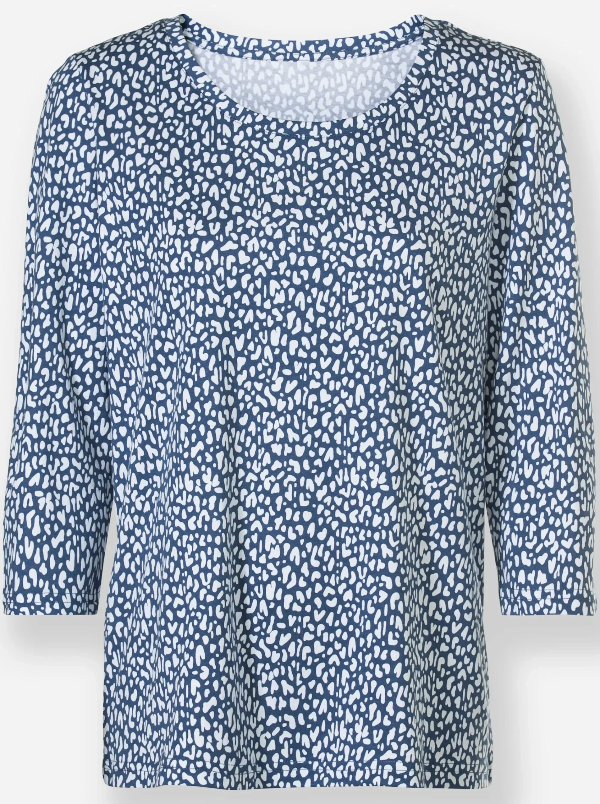3/4-Arm-Shirt mit Minimal-Druck