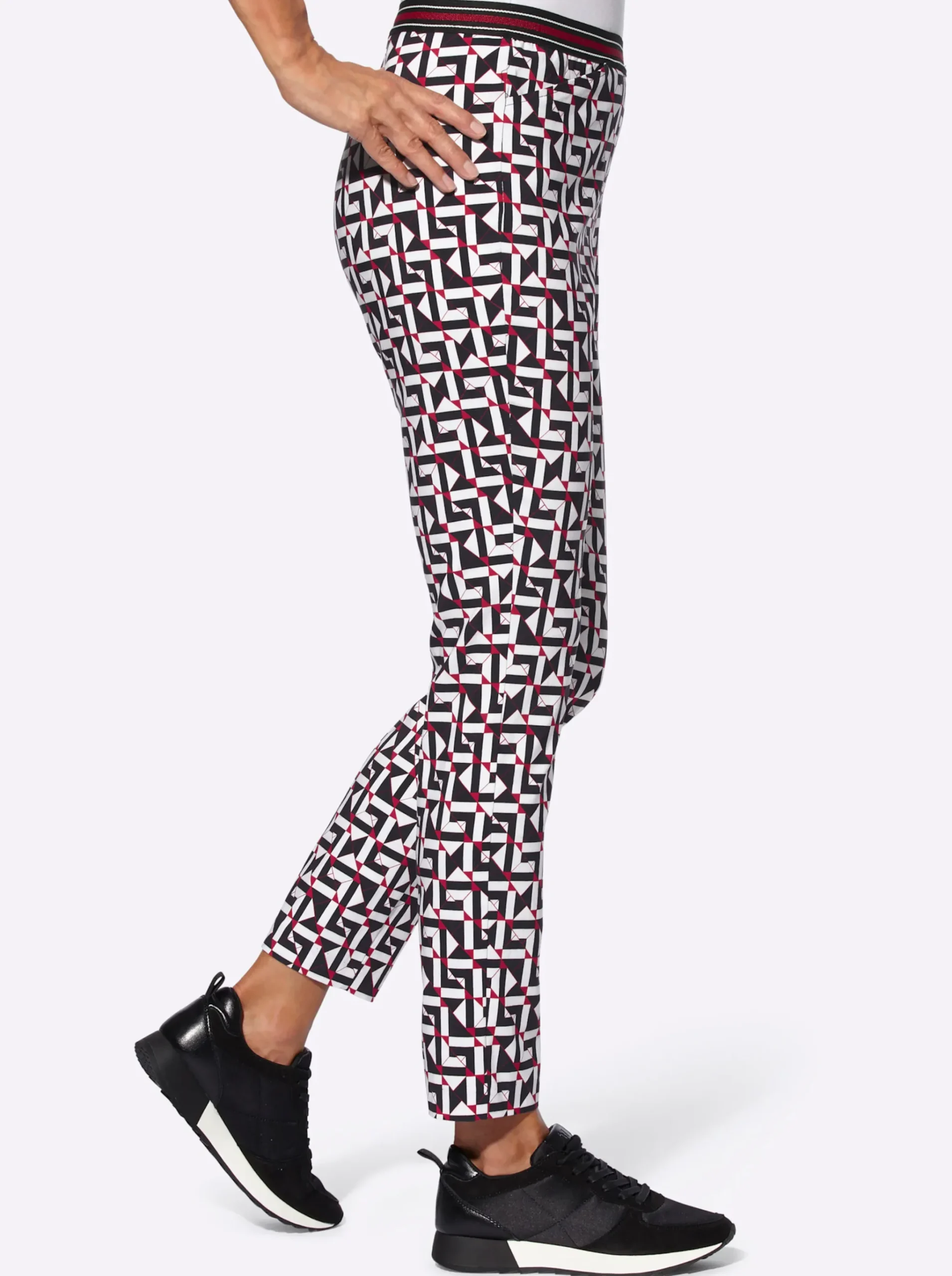 Bengalinhose mit grafischem Druck