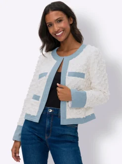 Blazer mit Jeans-Akzenten