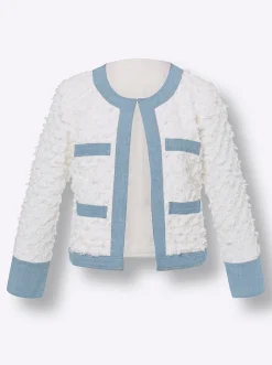 Blazer mit Jeans-Akzenten
