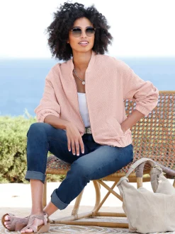 Blousonjacke in Bouclé-Qualität