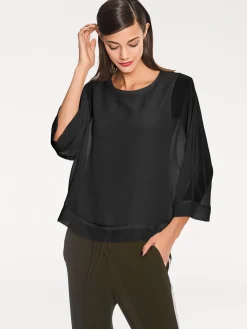 Blusenshirt mit Fledermausärmeln