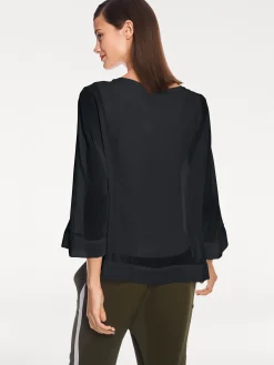 Blusenshirt mit Fledermausärmeln