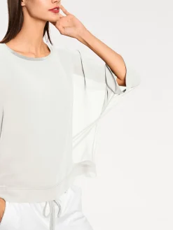Blusenshirt mit Fledermausärmeln
