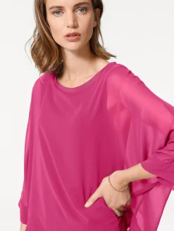 Blusenshirt mit Fledermausärmeln