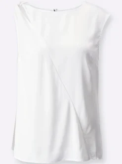 Blusentop aus schimmerndem Satin