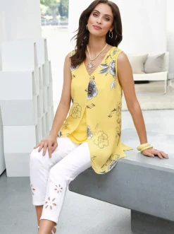 Blusentop im Lagen-Look