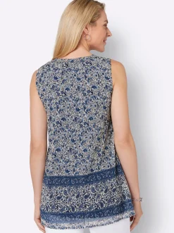Blusentop mit Paisley-Druck