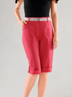Caprihose inklusive Gürtel