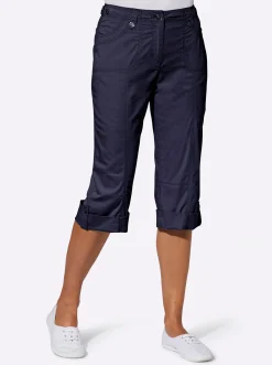 Caprihose mit verstellbarem Bund