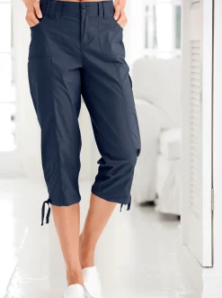 Caprihose mit weitenverstellbarem Saum