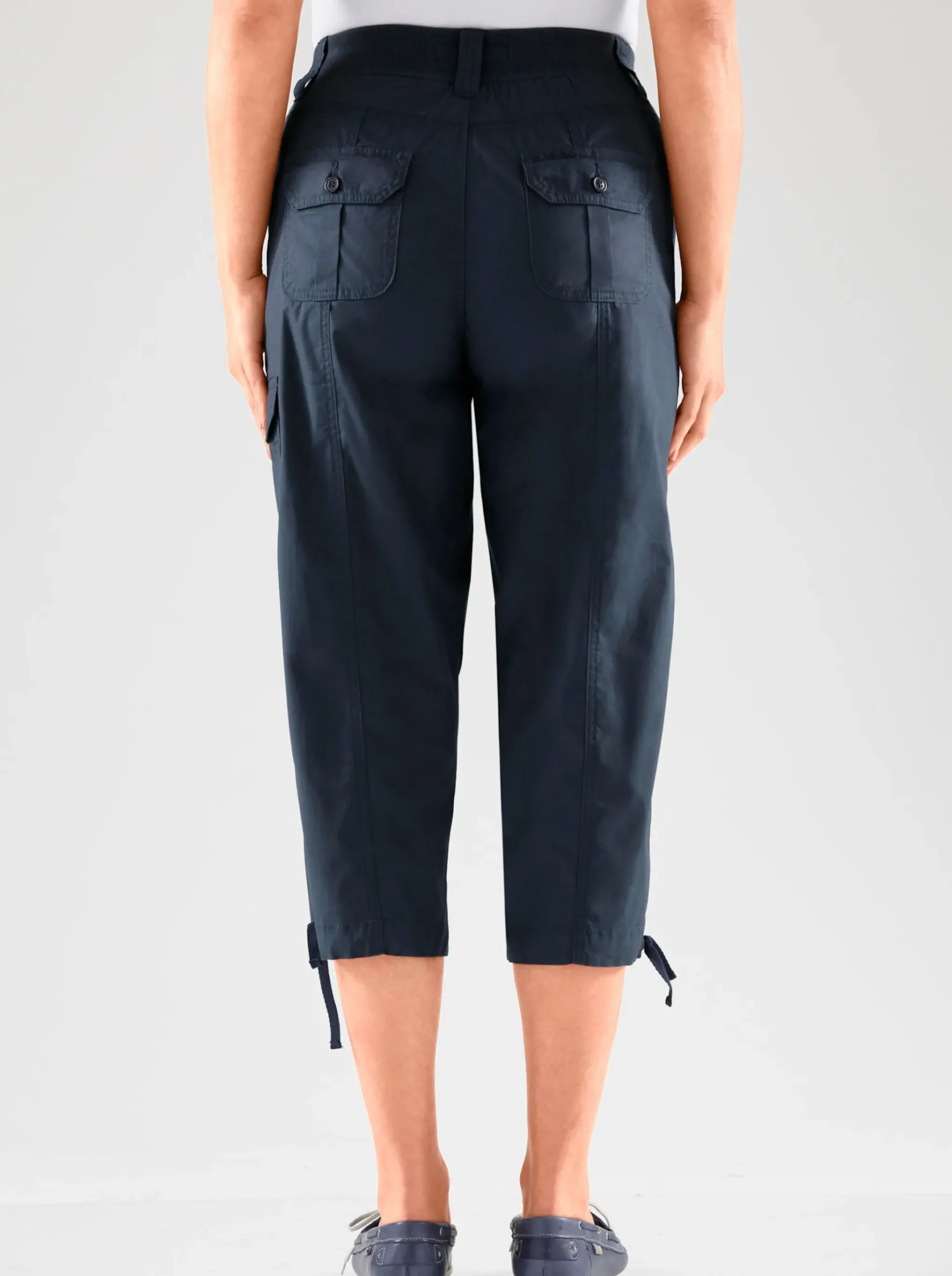 Caprihose mit weitenverstellbarem Saum