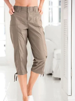 Caprihose mit weitenverstellbarem Saum