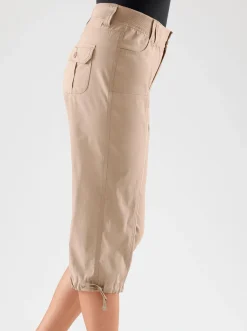 Caprihose mit weitenverstellbarem Saum