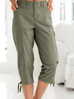 Caprihose mit weitenverstellbarem Saum