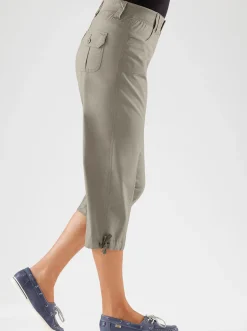 Caprihose mit weitenverstellbarem Saum
