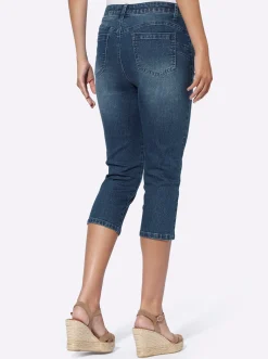Caprijeans mit Push-up-Effekt