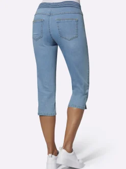 Caprijeans mit Rundum-Dehnbund