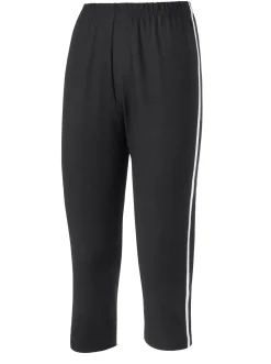Caprileggings mit kontrastfarbigen Paspeln