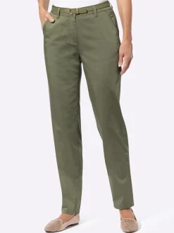 Chinohose inklusive Gürtel