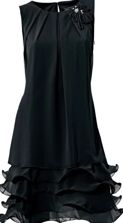 Cocktailkleid mit Rüschen am Saum