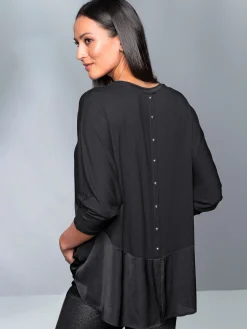 Fledermausshirt im Lagen-Look
