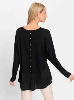 Fledermausshirt im Lagen-Look