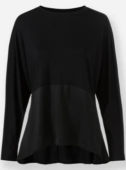 Fledermausshirt im Lagen-Look