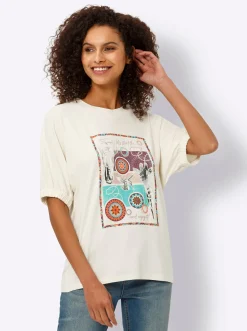 Fledermausshirt mit Folienprint