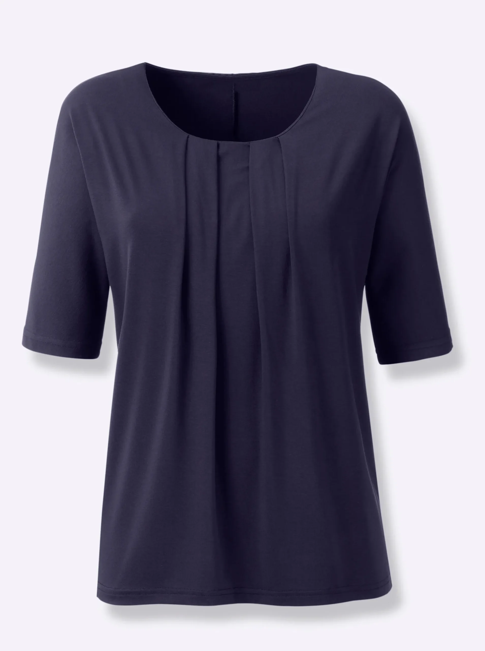 Fledermausshirt mit Rundhals-Ausschnitt