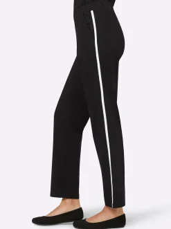 Freizeithose mit Kontraststreifen seitlich