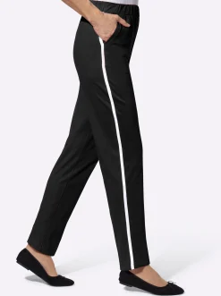 Freizeithose mit Kontraststreifen seitlich