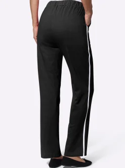 Freizeithose mit Kontraststreifen seitlich