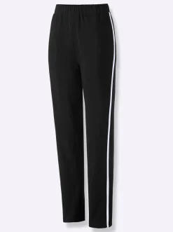 Freizeithose mit Kontraststreifen seitlich