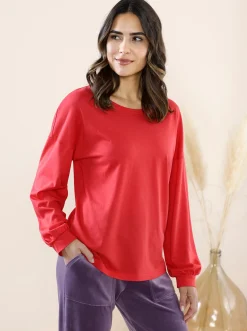 Freizeitshirt mit weiten Ärmeln
