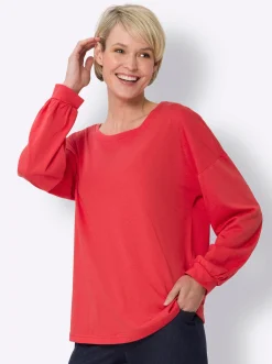 Freizeitshirt mit weiten Ärmeln