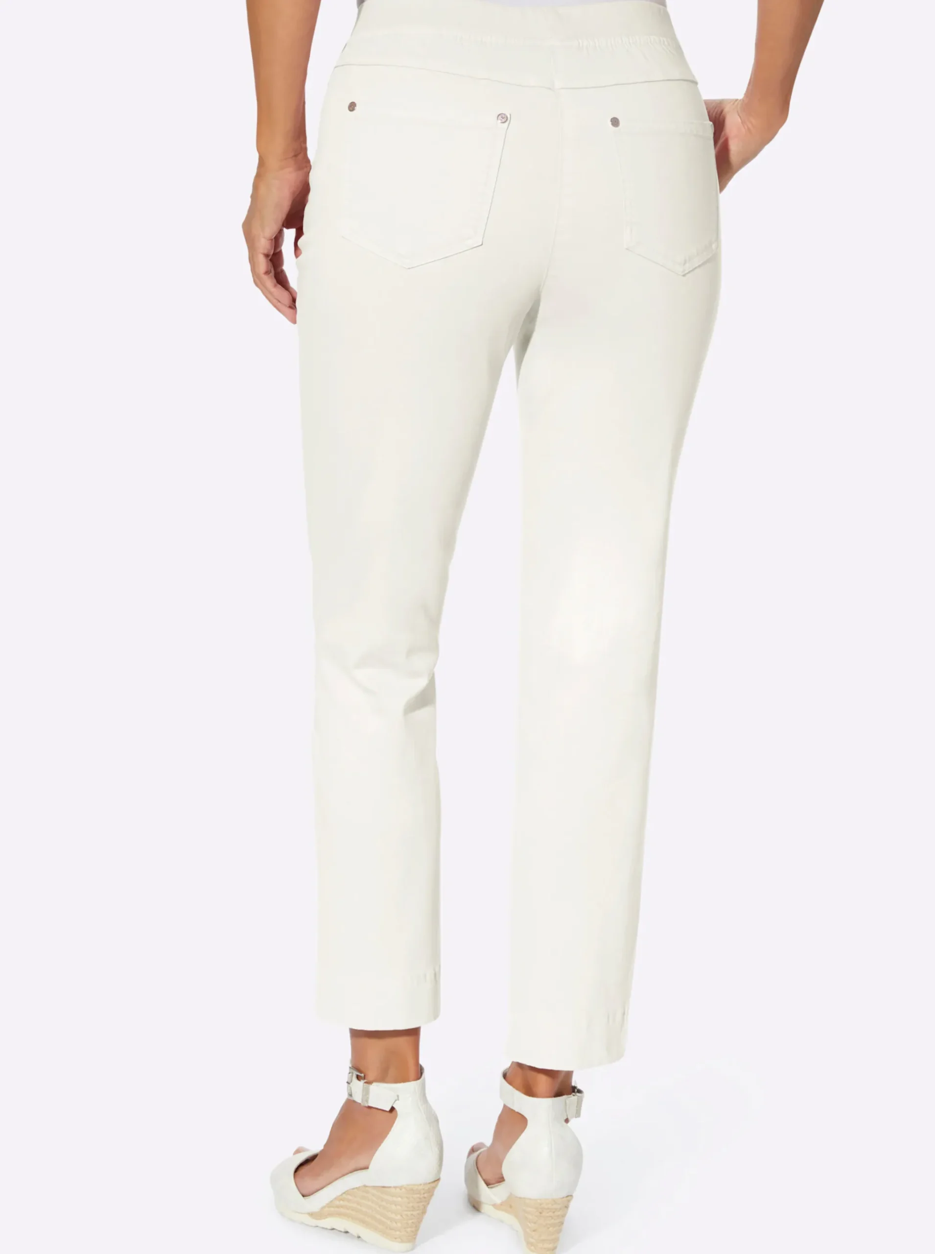 7/8-Hose mit Jersey-Bund in softer Qualität