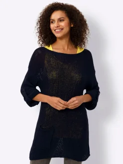 2-in-1-Pullover mit Jersey-Top