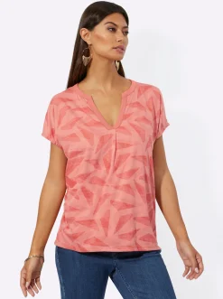 2-in-1-Shirt mit Ausbrenner-Muster vorne
