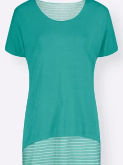 2-in-1-Shirt mit Ringel-Top