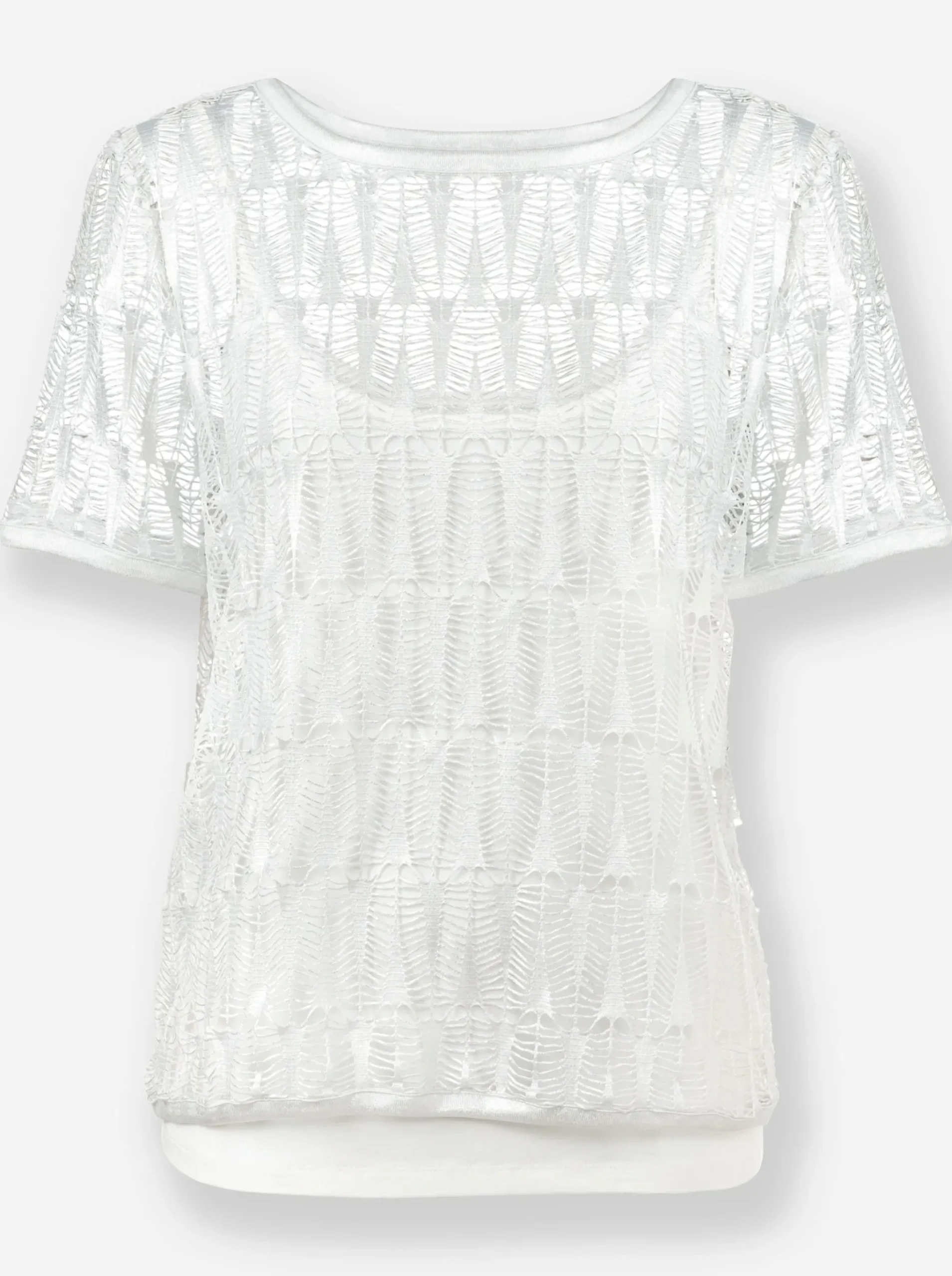 2-in-1-Shirt mit Spitze
