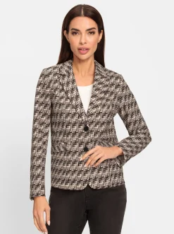 Jerseyblazer mit passformgenauen Nähten