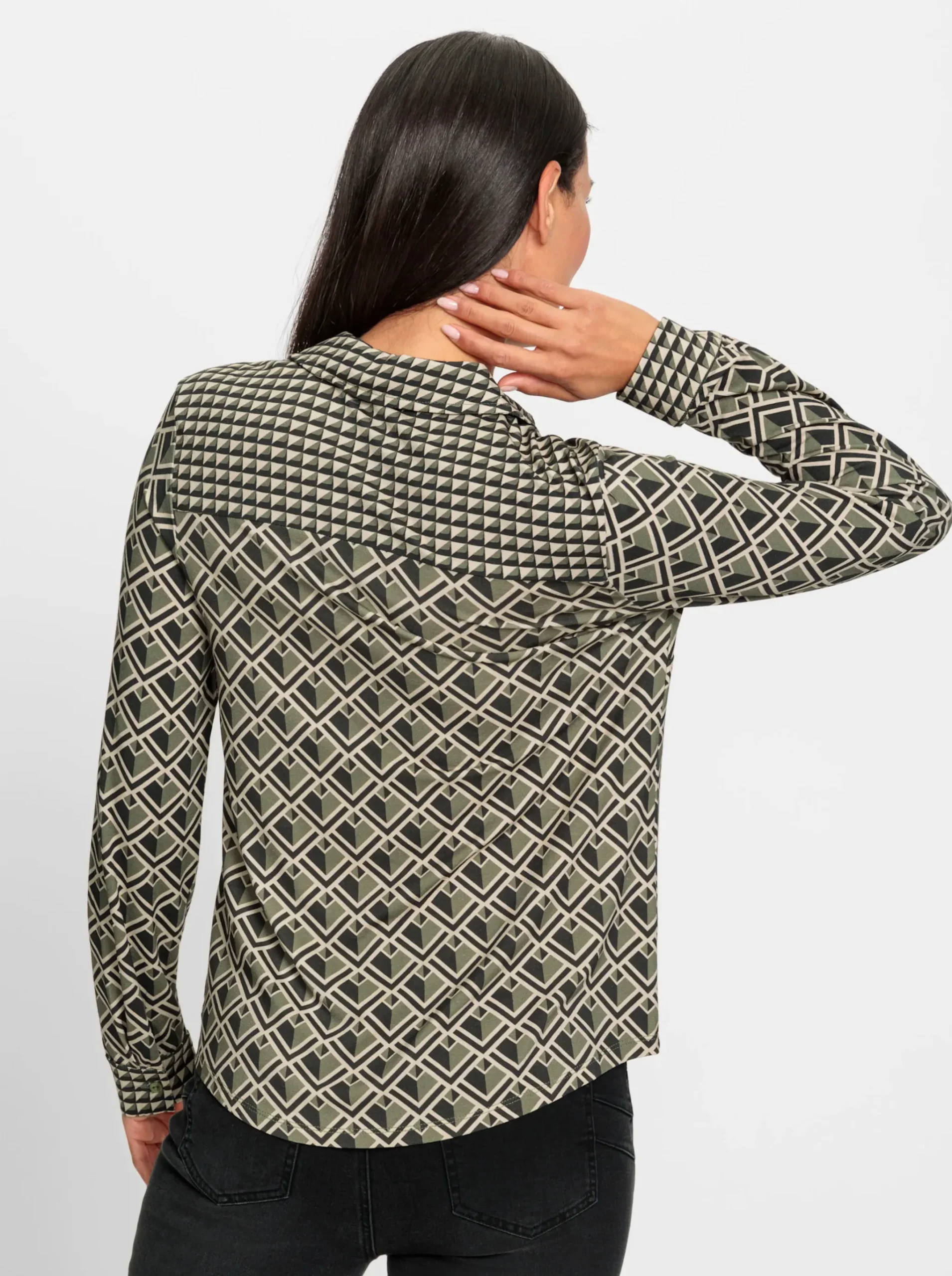 Jersey-Bluse