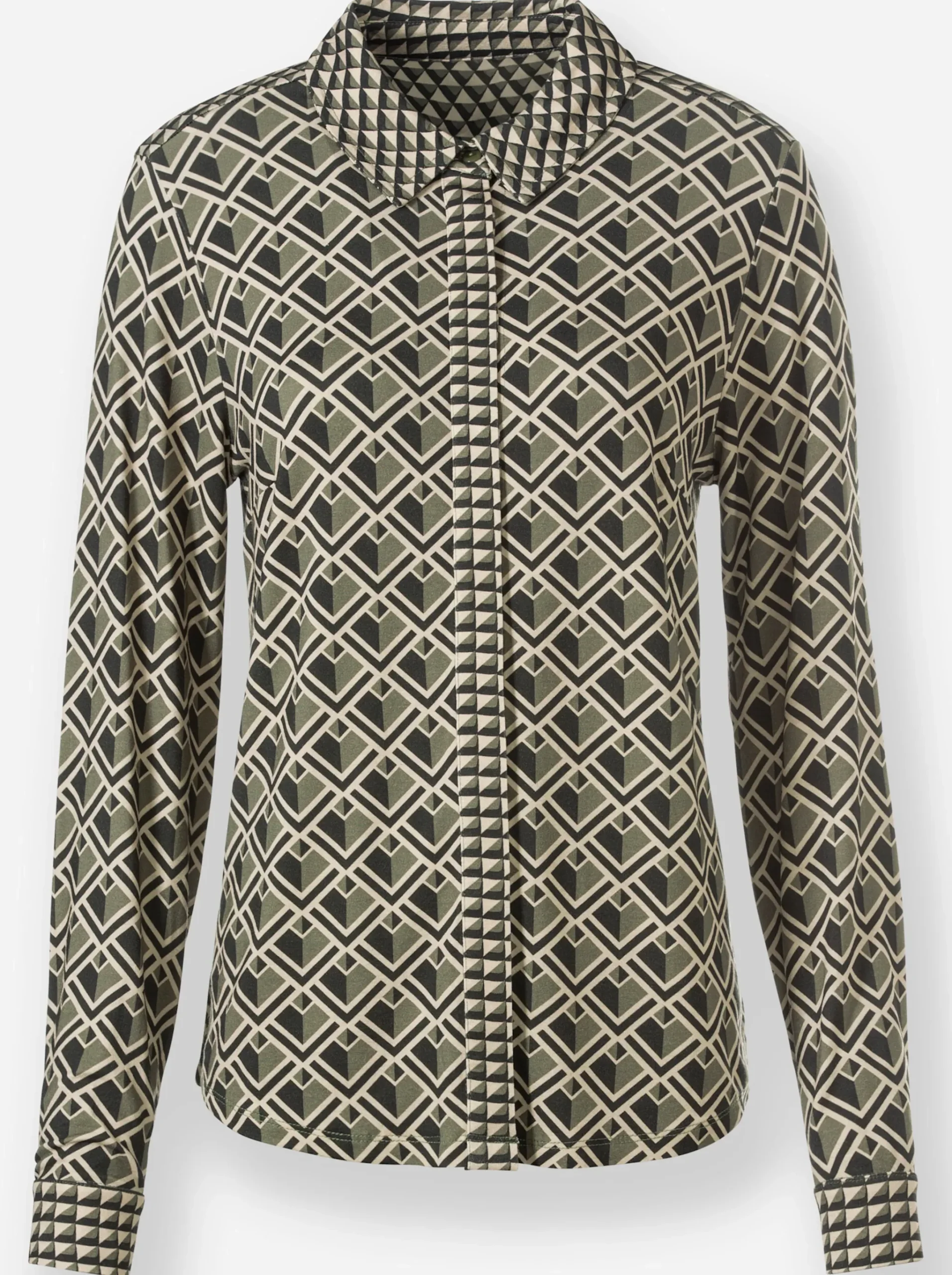 Jersey-Bluse