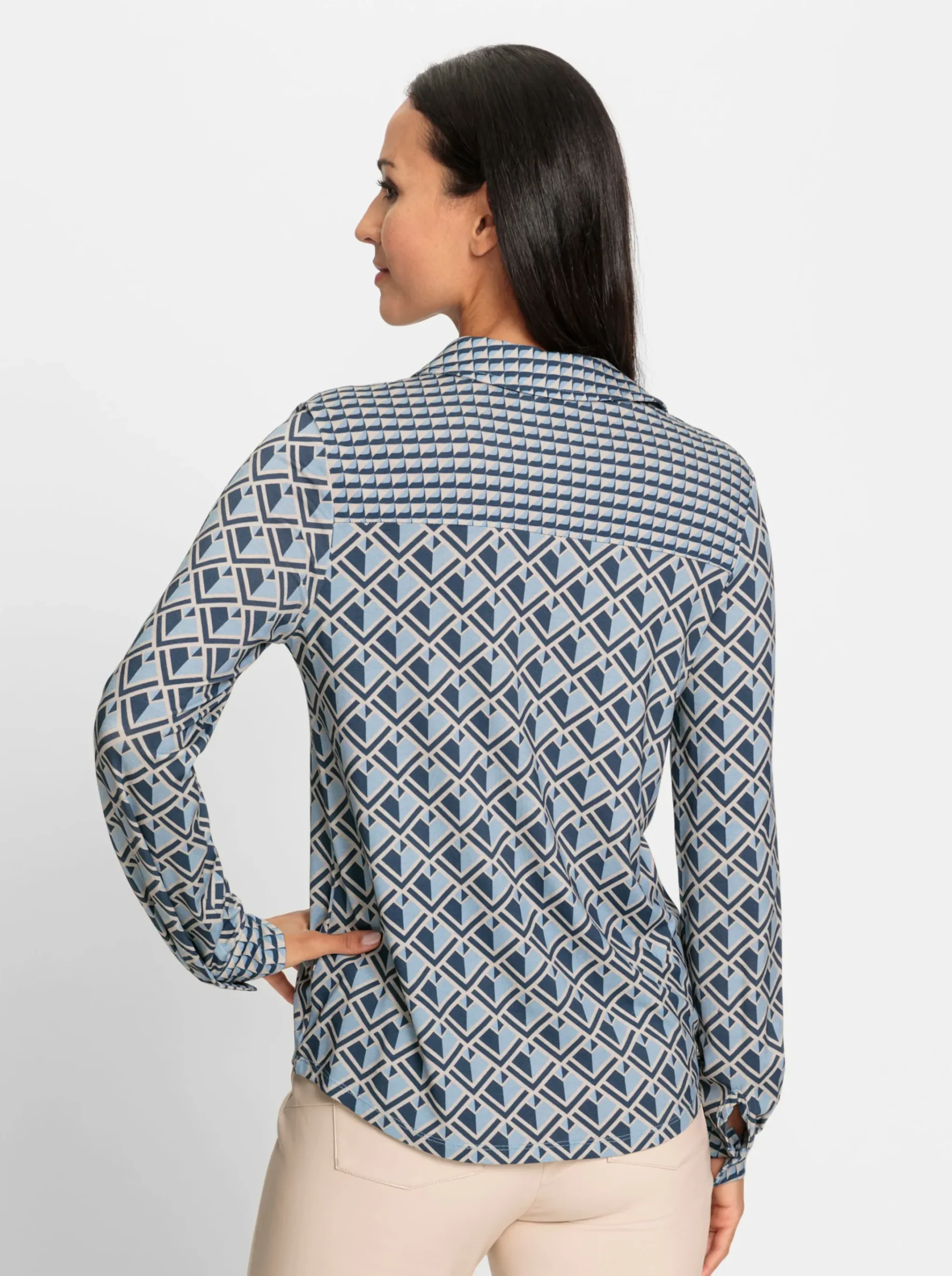 Jersey-Bluse