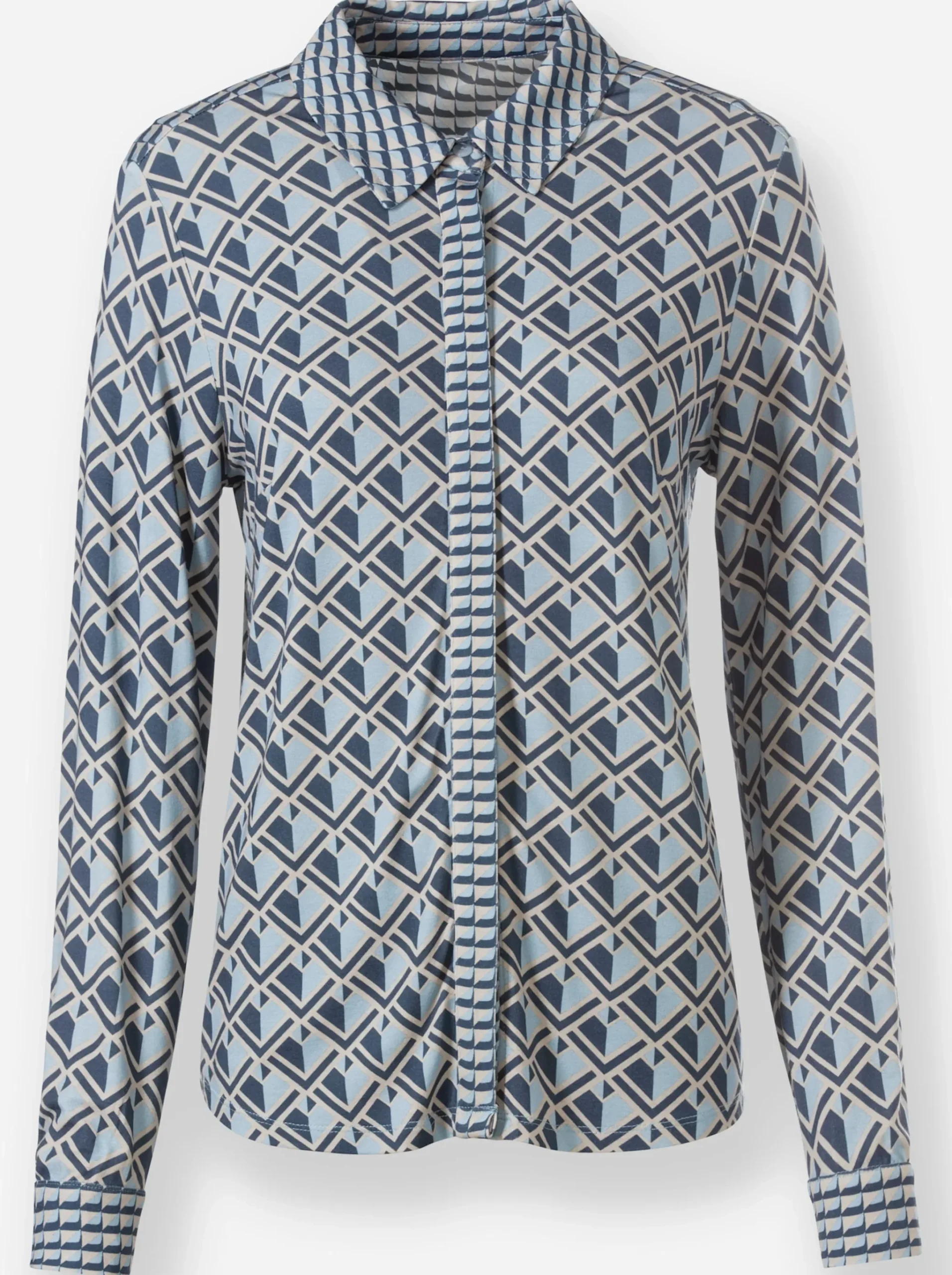 Jersey-Bluse