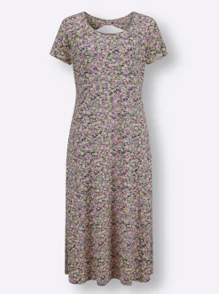 Jerseykleid mit Rücken-Ausschnitt