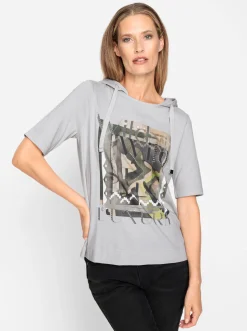 Kapuzenshirt mit Glitzersteinen