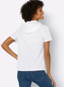 Kapuzenshirt mit kurzen Ärmeln